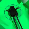 Spring buckle button type spring buckle adjustment buckle plastic double-hole rope buckle adjustment pig nose buckle Item Picture